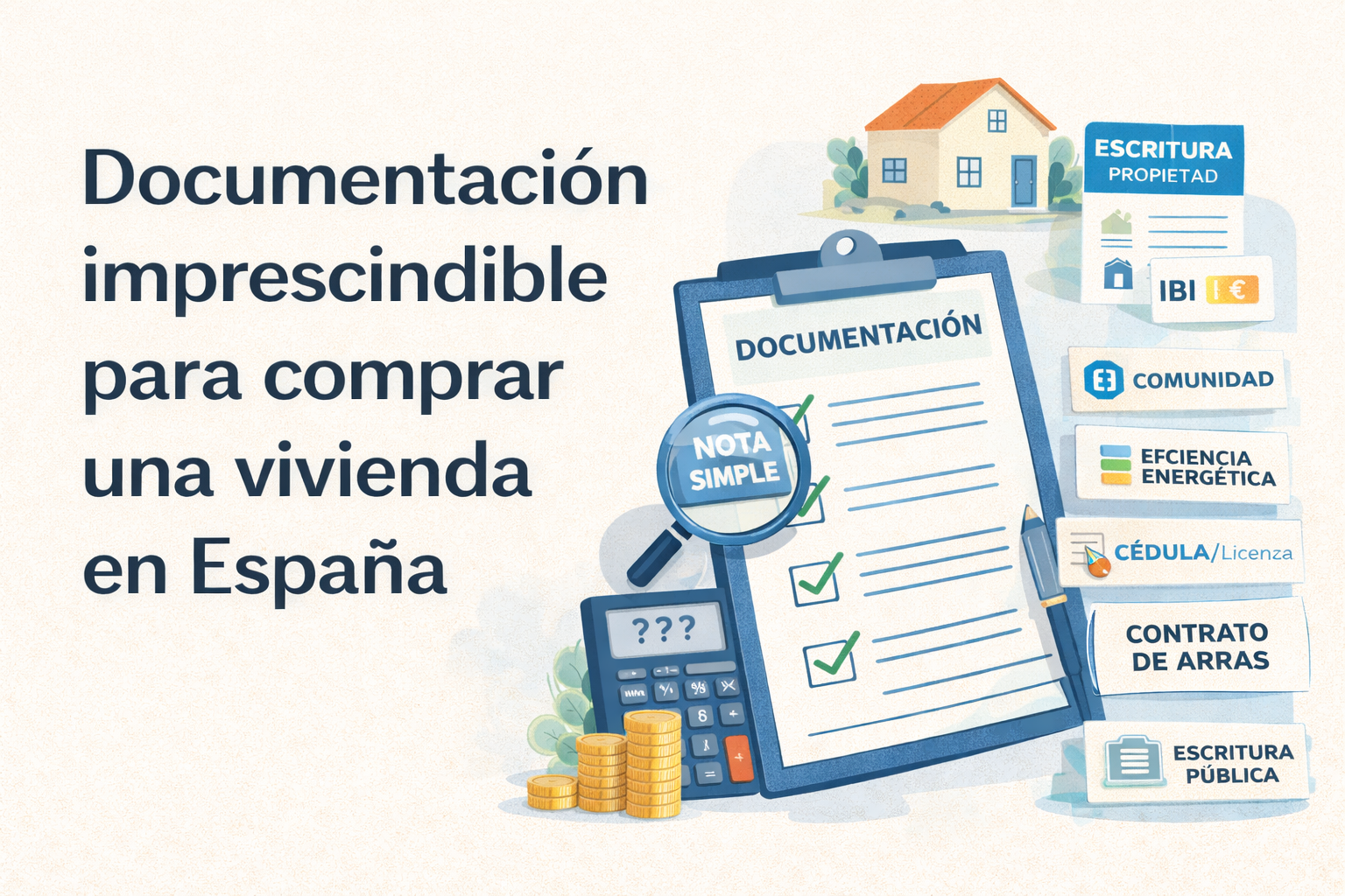 Documentación imprescindible para comprar una vivienda en España